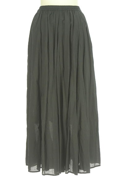 LE MELANGE（ルメランジュ）の古着「薄手コットンギャザーロングスカート（ロングスカート・マキシスカート）」大画像２へ