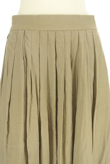 mica&deal（マイカアンドディール）の古着「綿麻混タックフレアロングスカート（ロングスカート・マキシスカート）」大画像４へ