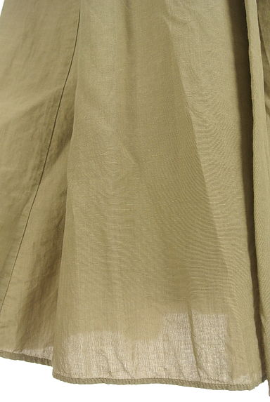 mica&deal（マイカアンドディール）の古着「綿麻混タックフレアロングスカート（ロングスカート・マキシスカート）」大画像５へ