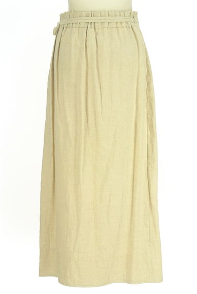 mica&deal（マイカアンドディール）の古着「ラップ風リネンロングタイトスカート（ロングスカート・マキシスカート）」大画像２へ