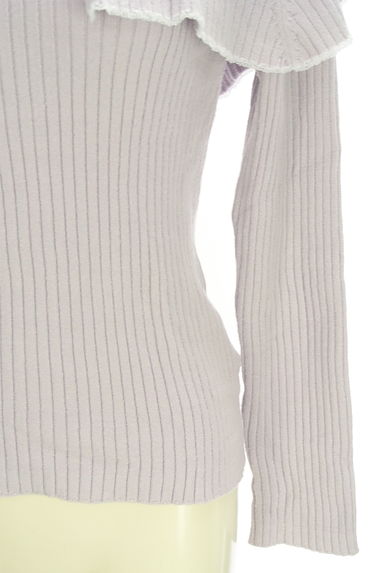 PROPORTION BODY DRESSING（プロポーションボディドレッシング）の古着「ケープ襟風リブニットトップス（ニット）」大画像５へ