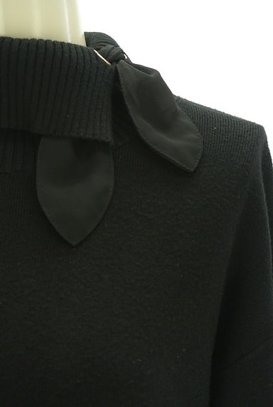 PROPORTION BODY DRESSING（プロポーションボディドレッシング）の古着「シフォンリボン付きタートルネックニットトップス（ニット）」大画像４へ