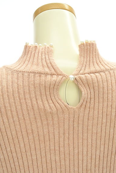 PROPORTION BODY DRESSING（プロポーションボディドレッシング）の古着「EDIT COLOGNE パール付きモックネックリブニットトップス（ニット）」大画像５へ