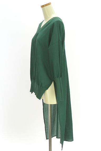 OSMOSIS（オズモーシス）の古着「イレギュラーヘムVネックカットソー（ニット）」大画像３へ