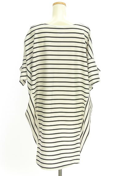 OSMOSIS（オズモーシス）の古着「イレギュラーヘムボーダー柄ドルマンカットソー（カットソー・プルオーバー）」大画像２へ