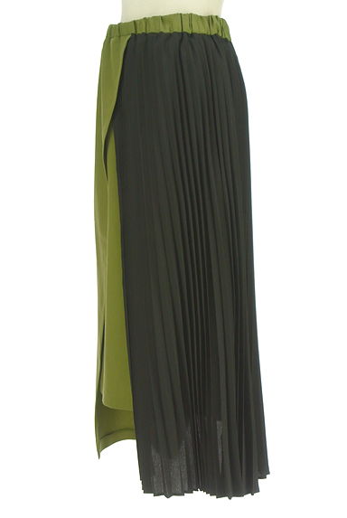 OSMOSIS（オズモーシス）の古着「loaf バイカラー異素材切替膝下スカート（ロングスカート・マキシスカート）」大画像３へ