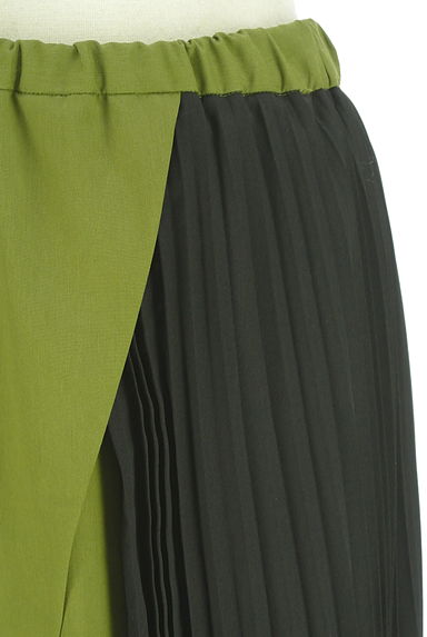 OSMOSIS（オズモーシス）の古着「loaf バイカラー異素材切替膝下スカート（ロングスカート・マキシスカート）」大画像４へ