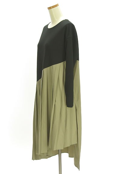 OSMOSIS（オズモーシス）の古着「イレギュラーヘムバイカラーワンピース（ワンピース・チュニック）」大画像３へ