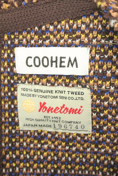 COOHEM（コーヘン）の古着「千鳥格子柄ミモレ丈コクーンワンピース（ワンピース・チュニック）」大画像６へ