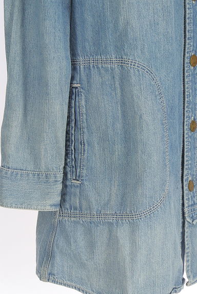 クリックで大画像表示 ROSSO(ロッソ)の古着「Leeコラボデニムシャツワンピース(ワンピース・チュニック)」大画像5へ