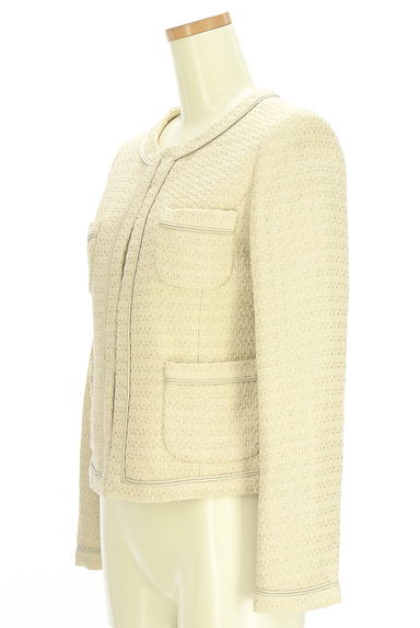 green label relaxing（グリーンレーベル リラクシング）の古着「ノーカラーツイードジャケット（ジャケット）」大画像３へ