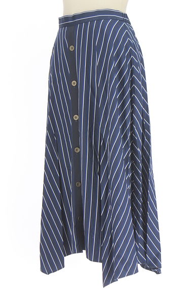 INDIVI（インディヴィ）の古着「ストライプ柄ロングスカート（ロングスカート・マキシスカート）」大画像３へ
