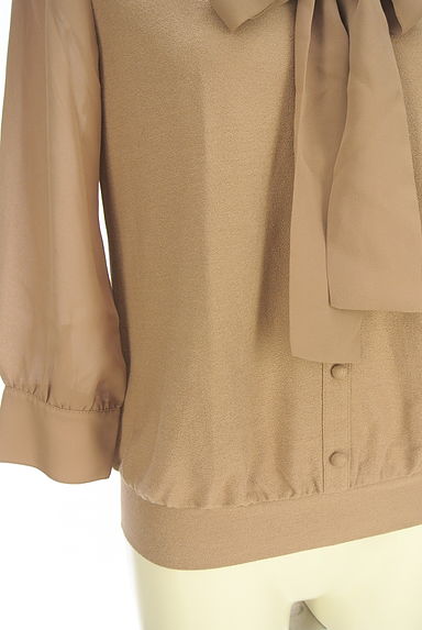 INDIVI（インディヴィ）の古着「シフォン切替ボウタイカットソー（カットソー・プルオーバー）」大画像５へ