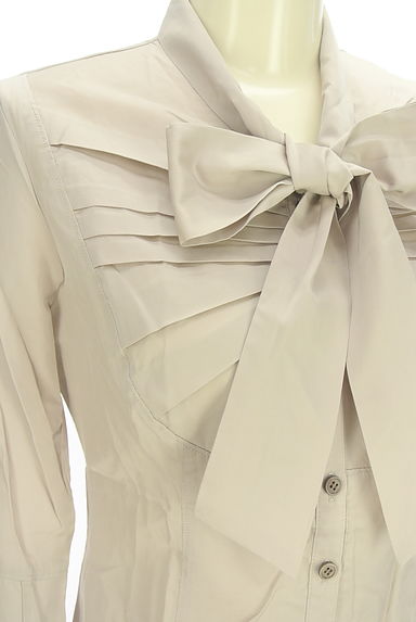 INTER PLANET（インタープラネット）の古着「ボウタイタックブラウス（ブラウス）」大画像４へ