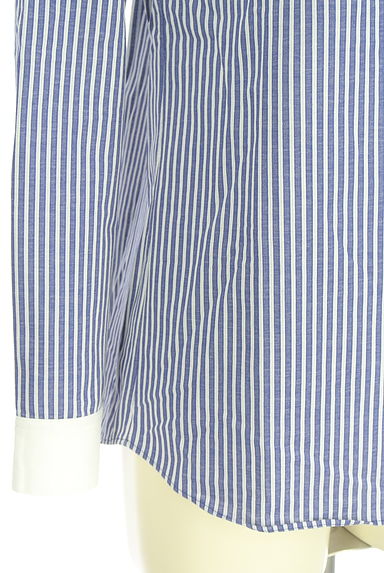 ROPE（ロペ）の古着「ストライプ柄スキッパーブラウス（カットソー・プルオーバー）」大画像５へ