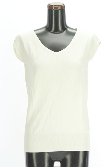 クリックで大画像表示 VICKY(ビッキー)の古着「Vネックノースリニットトップス(ニット)」大画像1へ