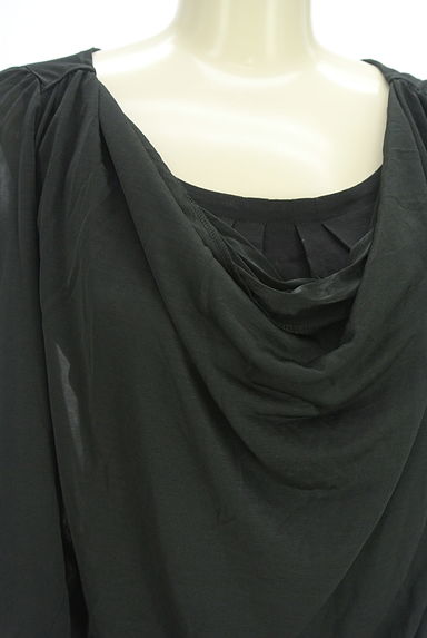 UNTITLED（アンタイトル）の古着「レイヤード風ドレープカットソー（カットソー・プルオーバー）」大画像４へ