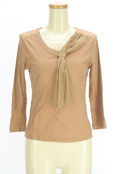 INDIVI（インディヴィ）の古着「シフォンボウタイ七分袖カットソー（カットソー・プルオーバー）」大画像１へ