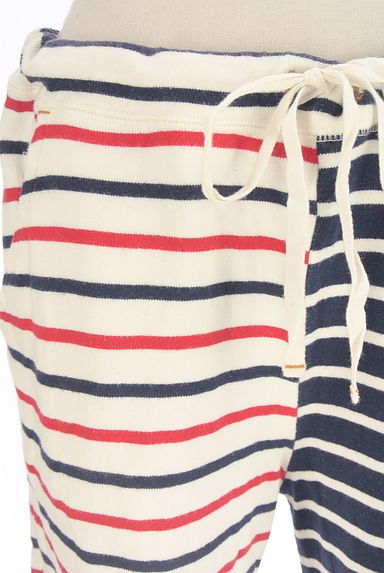 CUBE SUGAR（キューブシュガー）の古着「ボーダー柄切替スウェットショートパンツ（ショートパンツ・ハーフパンツ）」大画像４へ