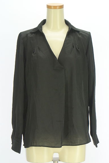 INDIVI（インディヴィ）の古着「スキッパー襟シアーブラウス（カットソー・プルオーバー）」大画像１へ