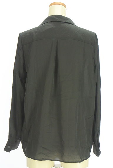 INDIVI（インディヴィ）の古着「スキッパー襟シアーブラウス（カットソー・プルオーバー）」大画像２へ