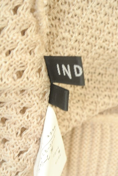 INDIVI（インディヴィ）の古着「ドルマン透かし編みニットカーディガン（カーディガン・ボレロ）」大画像６へ