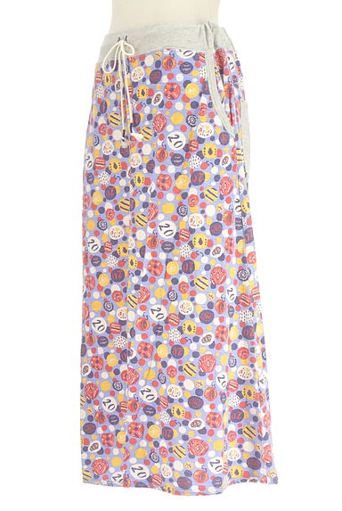 CUBE SUGAR（キューブシュガー）の古着「ドット柄コットンロングスカート（ロングスカート・マキシスカート）」大画像３へ