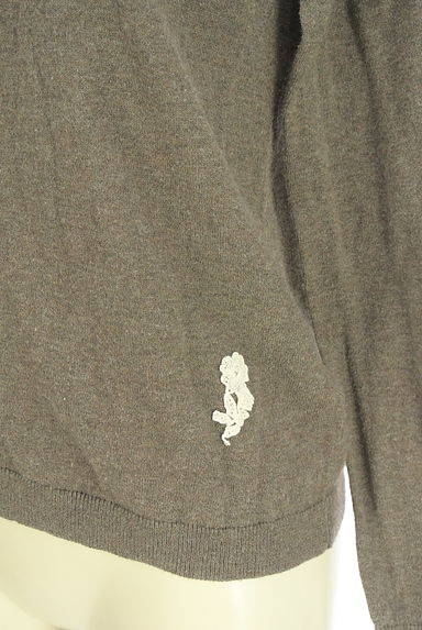 Samansa Mos2（サマンサモスモス）の古着「ワンポイント花刺繍ニットカーディガン（カーディガン・ボレロ）」大画像５へ