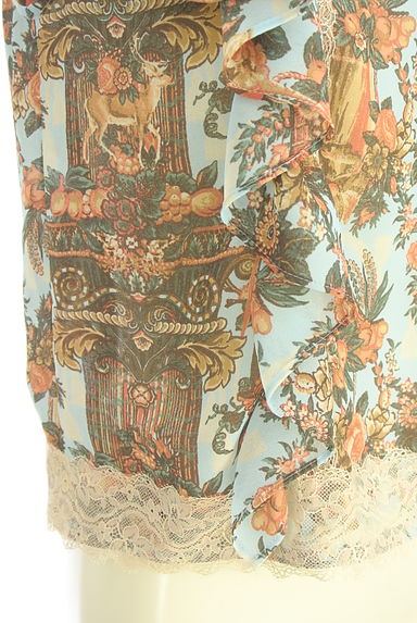 Lois CRAYON（ロイスクレヨン）の古着「花柄シフォンカットソー（カットソー・プルオーバー）」大画像５へ