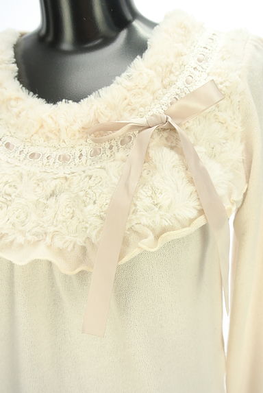 axes femme（アクシーズファム）の古着「フェイクファー切替ニットトップス（ニット）」大画像４へ