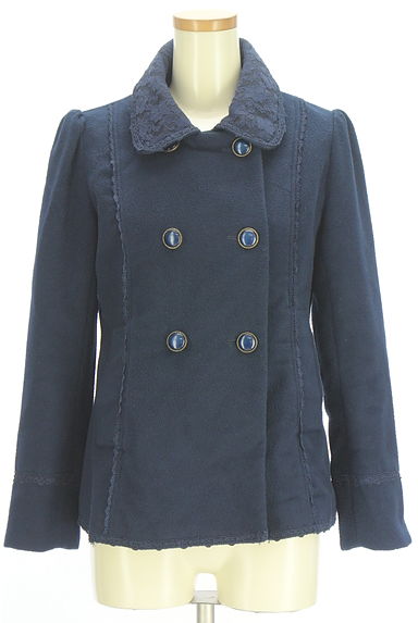 axes femme（アクシーズファム）の古着「ショート丈レース襟コート（コート）」大画像１へ