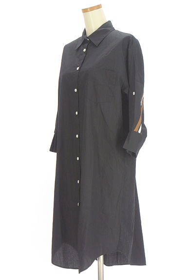 GRAND TABLE（グランターブル）の古着「後ろリブライン入りシャツワンピース（ワンピース・チュニック）」大画像３へ