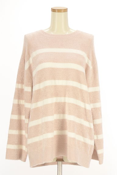 クリックで大画像表示 gelato pique(ジェラートピケ)の古着「ゆったりボーダーニット(ニット)」大画像1へ