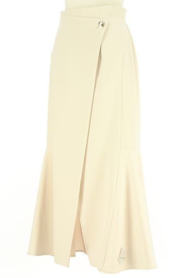 NATURAL BEAUTY BASIC（ナチュラルビューティベーシック）の古着「ラップ風マーメイドロングスカート（ロングスカート・マキシスカート）」大画像４へ