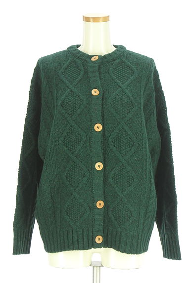 ICHI（イチ）の古着「ケーブル編みニットカーディガン（カーディガン・ボレロ）」大画像１へ