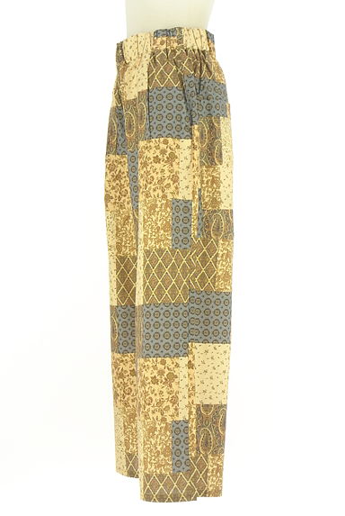 クリックで大画像表示 ICHI(イチ)の古着「パッチワーク風ワイドパンツ(パンツ)」大画像3へ