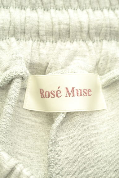 Rose Muse（ロゼミューズ）の古着「ブランドロゴ刺繍入りワイドスウェットパンツ（パンツ）」大画像６へ