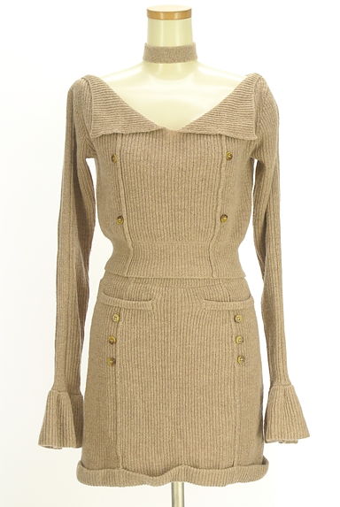 クリックで大画像表示 ANDMARY(アンドマリー)の古着「ショートニットトップス×ミニスカート セットアップ(セットアップ(ジャケット+スカート))」大画像1へ