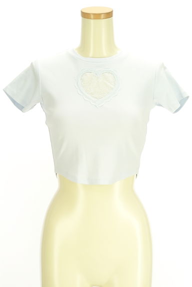 Darich（ダーリッチ）の古着「ハートレースショート丈Tシャツ（Ｔシャツ）」大画像１へ