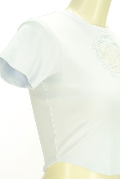 Darich（ダーリッチ）の古着「ハートレースショート丈Tシャツ（Ｔシャツ）」大画像５へ