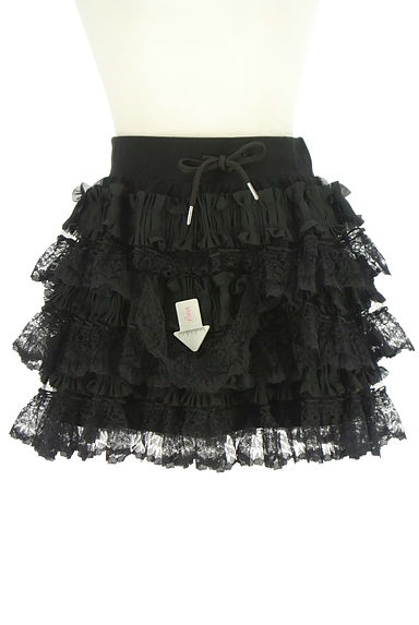 クリックで大画像表示 Darich(ダーリッチ)の古着「ティアードフリルミニスカート(ミニスカート)」大画像4へ