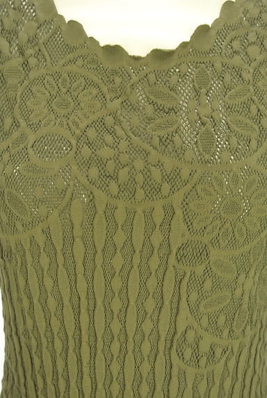 クリックで大画像表示 HIROKO BIS(ヒロコビス)の古着「+RICO HIROKO BIS フレンチスリーブメッシュニットチュニック(ニット)」大画像4へ