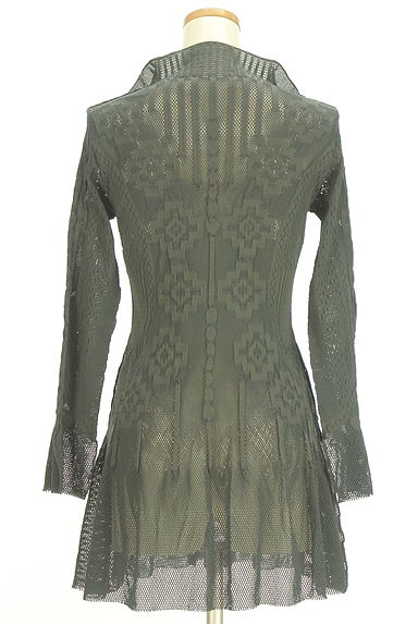 HIROKO BIS（ヒロコビス）の古着「メッシュニットジップアップカーディガン（カーディガン・ボレロ）」大画像２へ