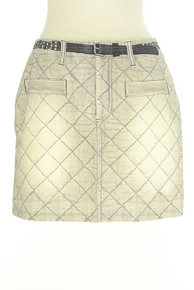 クリックで大画像表示 HIROKO BIS(ヒロコビス)の古着「essentiel HIROKO BIS フェイクデニム風ミニスカート(ミニスカート)」大画像1へ