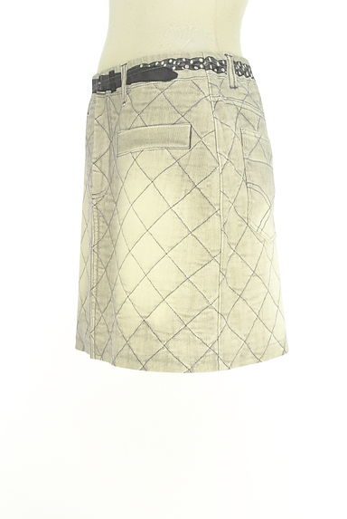 クリックで大画像表示 HIROKO BIS(ヒロコビス)の古着「essentiel HIROKO BIS フェイクデニム風ミニスカート(ミニスカート)」大画像3へ