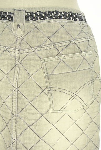 クリックで大画像表示 HIROKO BIS(ヒロコビス)の古着「essentiel HIROKO BIS フェイクデニム風ミニスカート(ミニスカート)」大画像5へ