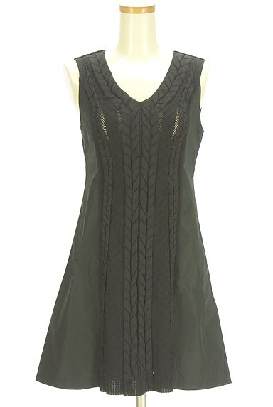 HIROKO BIS（ヒロコビス）の古着「別地切替ノースリワンピース（ワンピース・チュニック）」大画像１へ