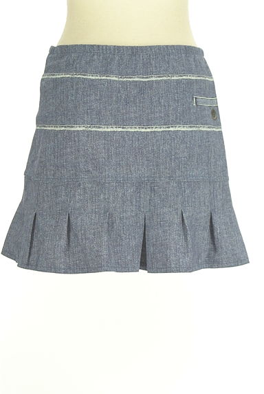 クリックで大画像表示 HIROKO BIS(ヒロコビス)の古着「essentiel HIROKO BIS フェイクデニムプリントミニスカート(ミニスカート)」大画像2へ