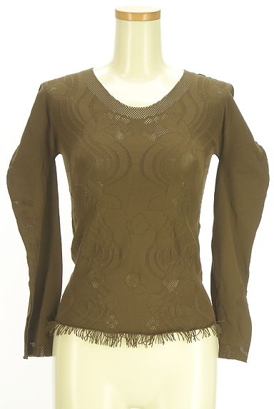 クリックで大画像表示 HIROKO BIS(ヒロコビス)の古着「+RICO HIROKO BIS メッシュ切替花柄織カットソー(カットソー・プルオーバー)」大画像1へ