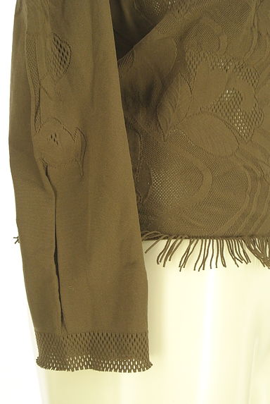 クリックで大画像表示 HIROKO BIS(ヒロコビス)の古着「+RICO HIROKO BIS メッシュ切替花柄織カットソー(カットソー・プルオーバー)」大画像5へ